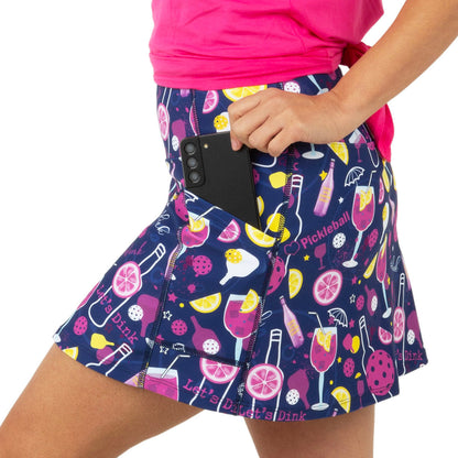 Queen of the Court Dinks and Drinks Endurance 15" Skirt