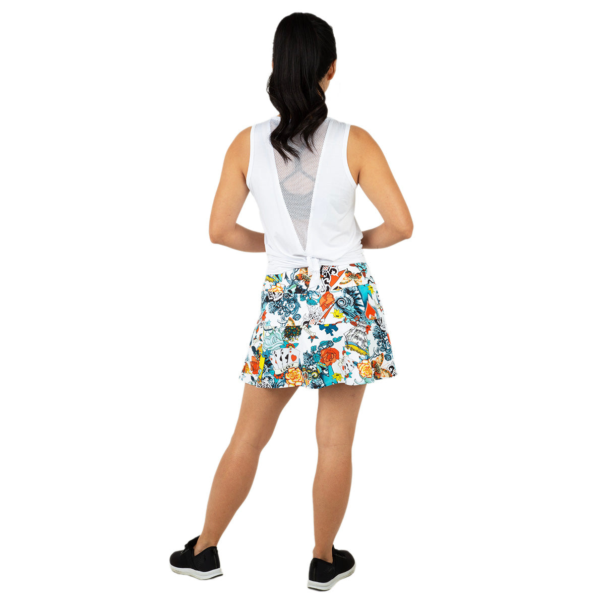 Queen of the Court Tattoo Swing Skirt