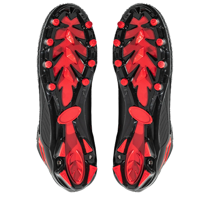 Quantum Speed: Football Cleats - Black Cobra Skin