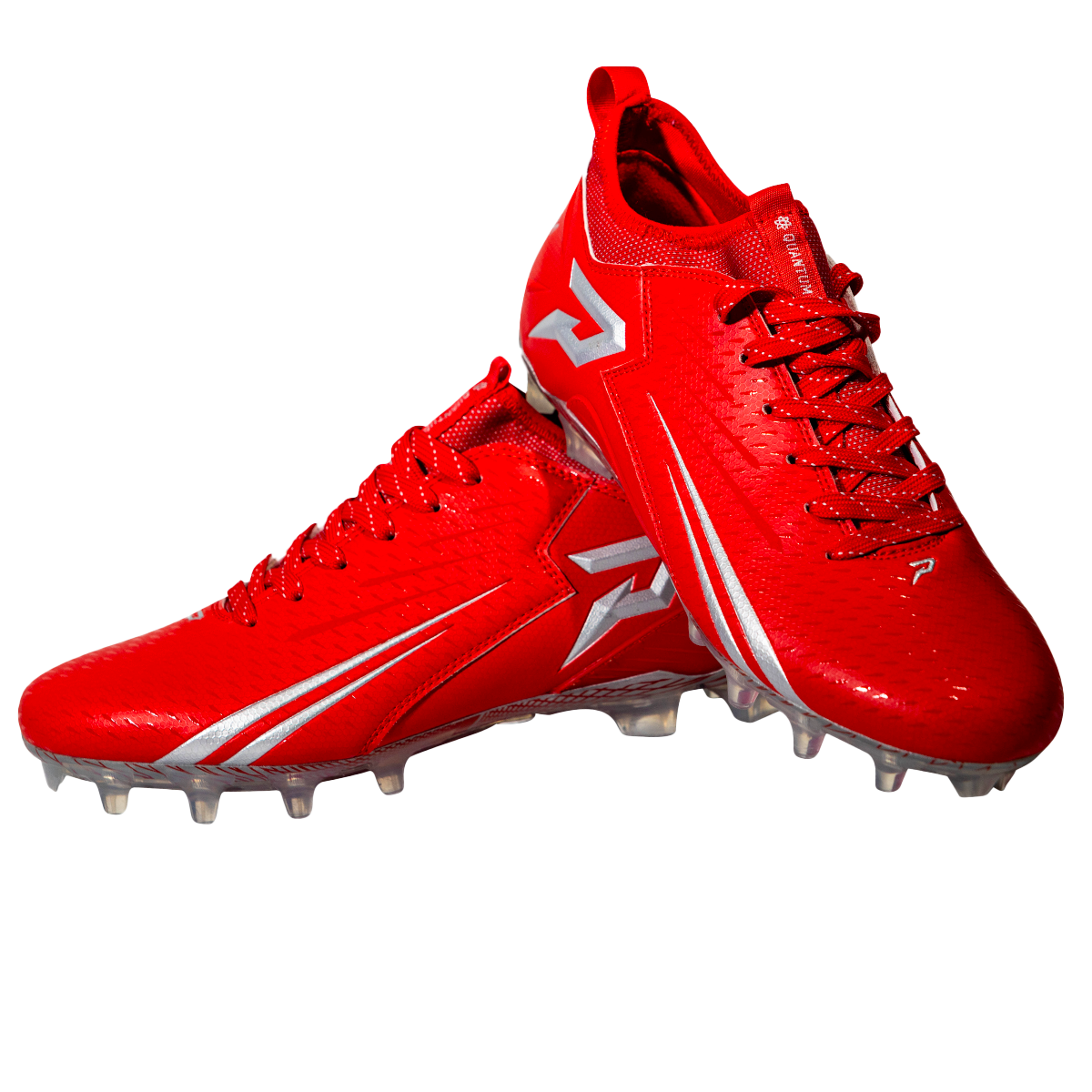 Quantum Speed: Football Cleats - Red - Team Colors