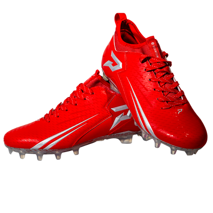 Quantum Speed: Football Cleats - Red - Team Colors