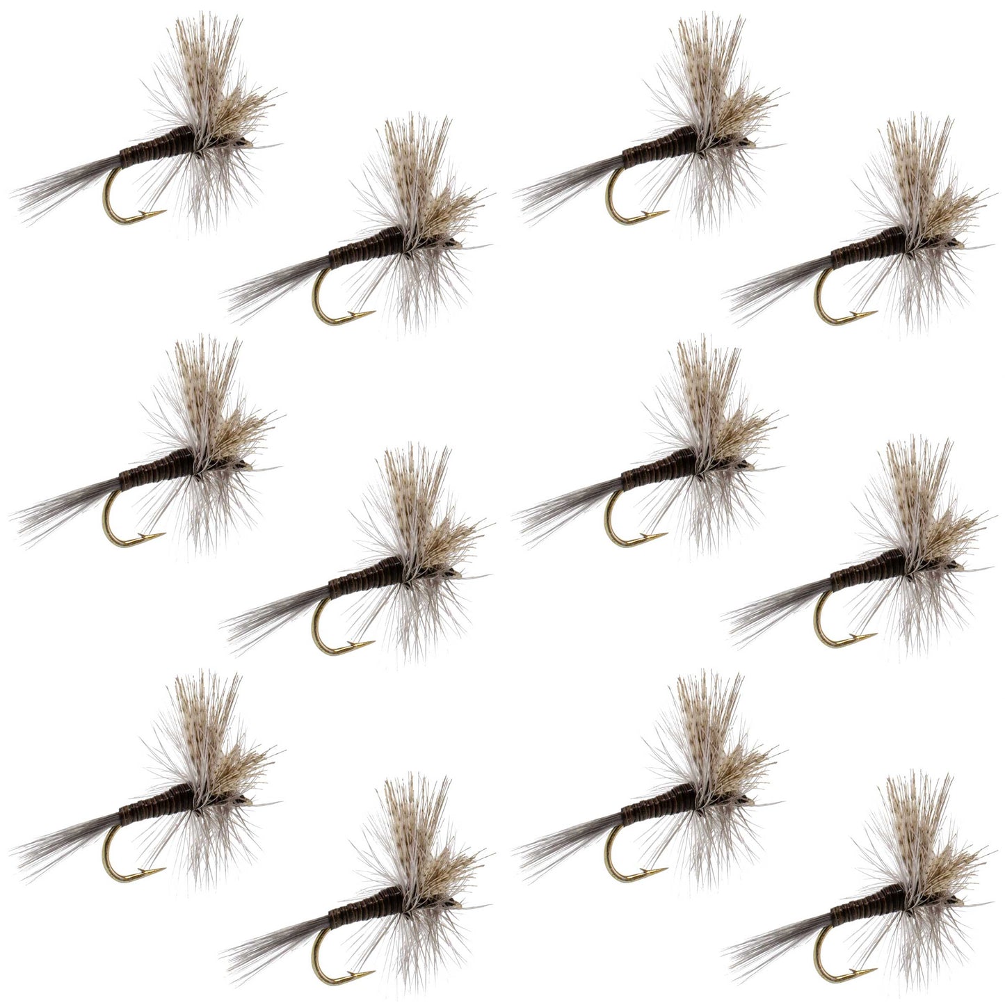 The Fly Fishing Place Quill Gordon Classic Dry Fly - 12 Flies Size 18