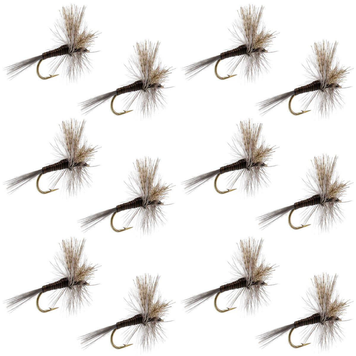 The Fly Fishing Place Quill Gordon Classic Dry Fly - 12 Flies Size 16