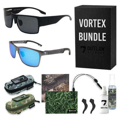 Outlaw Eyewear - Raider TAC Black Vortex Box Bundle