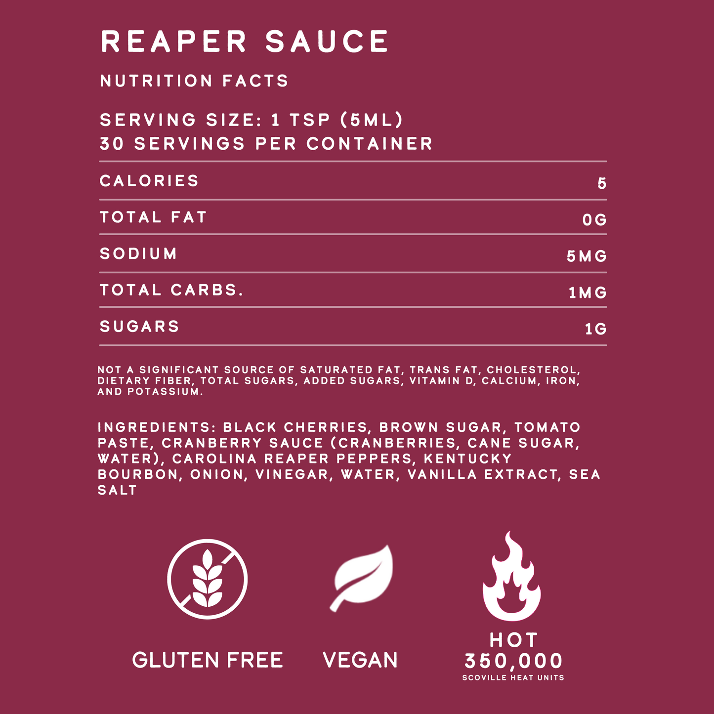Elijah's Xtreme Reaper Hot Sauce (12 pk Case)