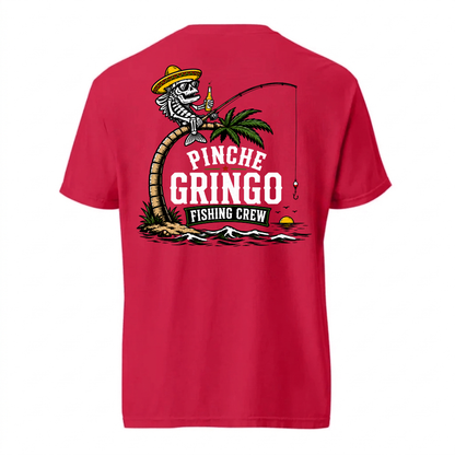 Pinche Gringo Fishing Crew Palm Tree Shirt
