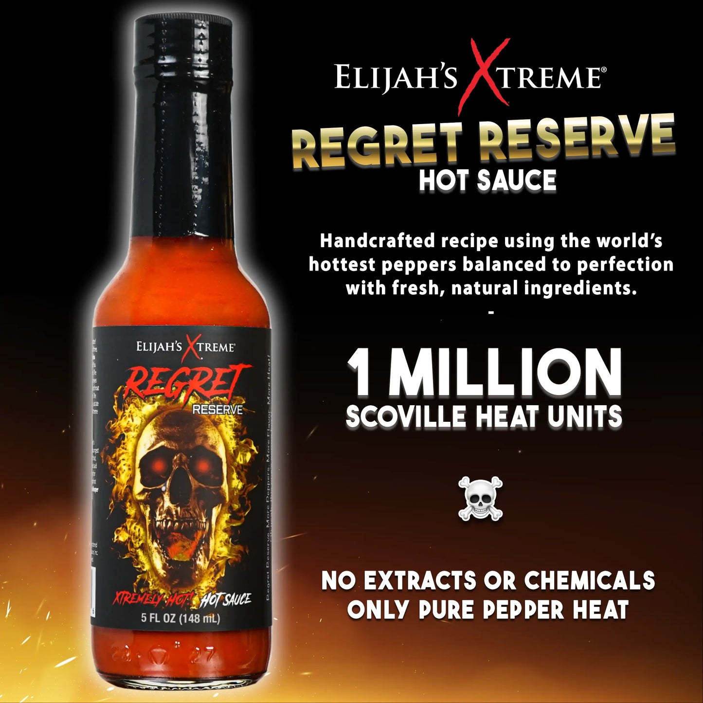 Elijah's Xtreme Regret Reserve Hot Sauce (12 pk Case)