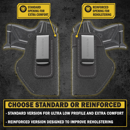 Relentless Tactical The Ultimate Suede Leather IWB Holster - Small Size | Fits Ruger LCP, LCP2, Sig P238, P290, S&W Bodyguard .380 and Most .380's  - Lifetime Warranty - Made in USA