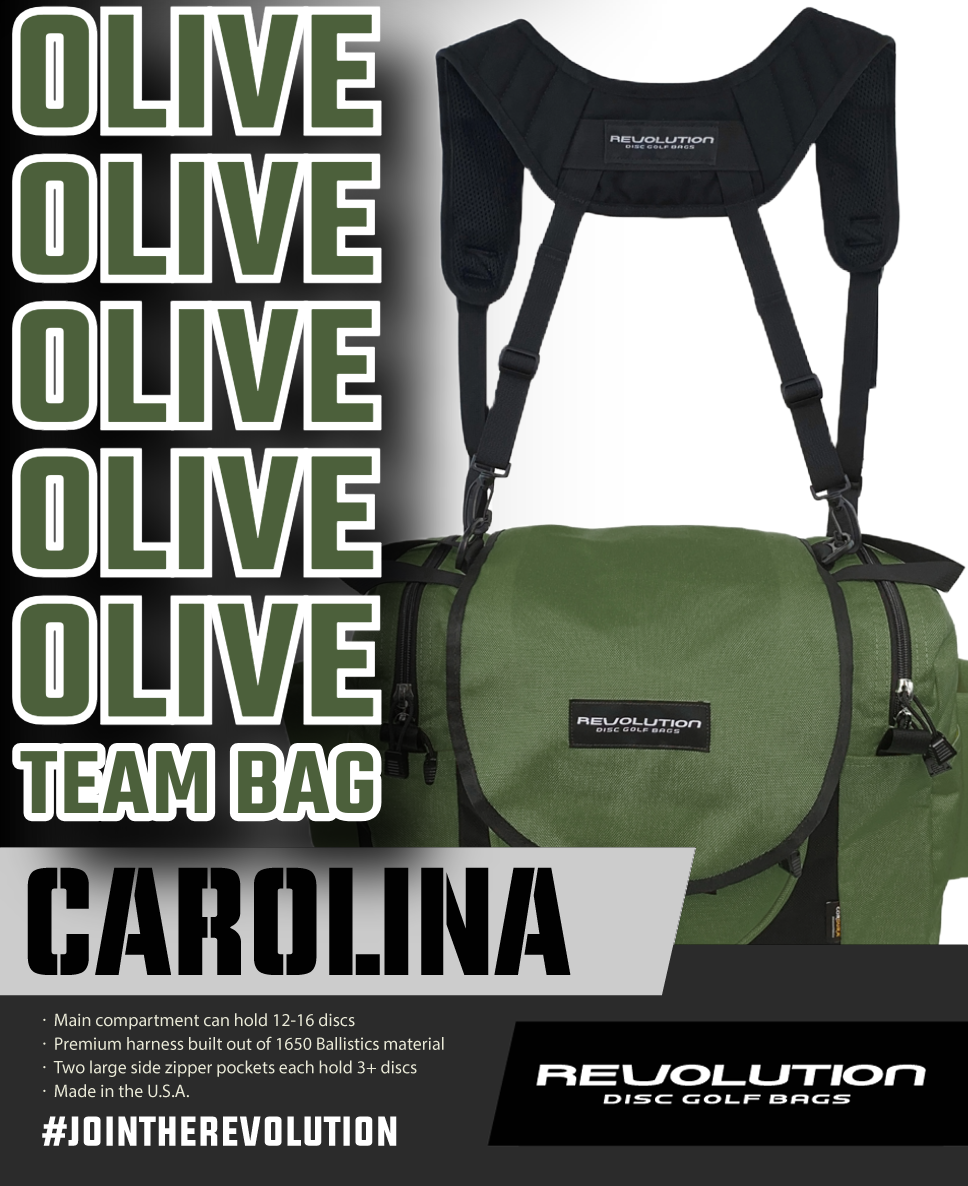 Gotta Go Gotta Throw Revolution Carolina Team V3 Disc Golf Bag - Cactus