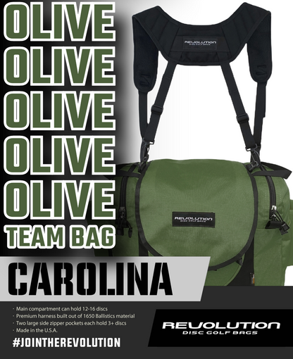 Gotta Go Gotta Throw Revolution Carolina Team V3 Disc Golf Bag - Cactus