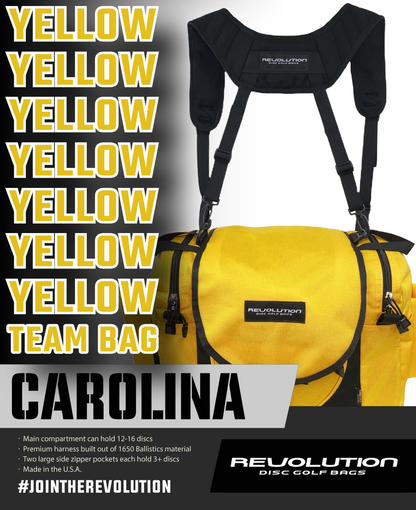Gotta Go Gotta Throw Revolution Carolina Team V3 Disc Golf Bag - Golden Dream