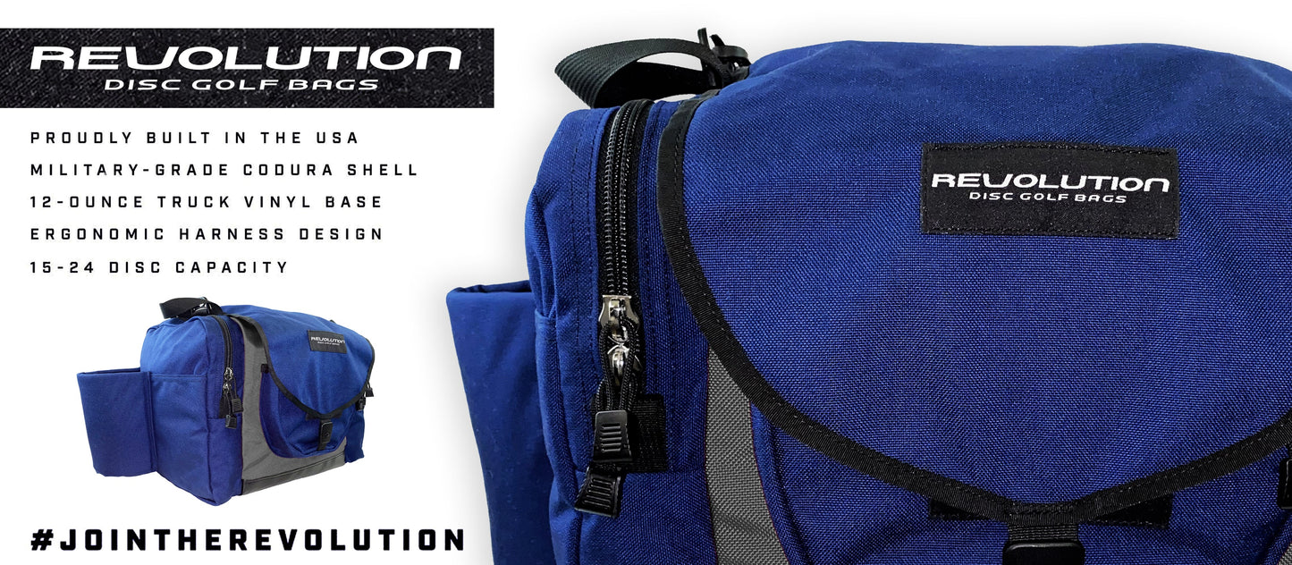 Gotta Go Gotta Throw Revolution Carolina Team V3 Disc Golf Bag - Sapphire