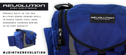 Gotta Go Gotta Throw Revolution Carolina Team V3 Disc Golf Bag - Sapphire