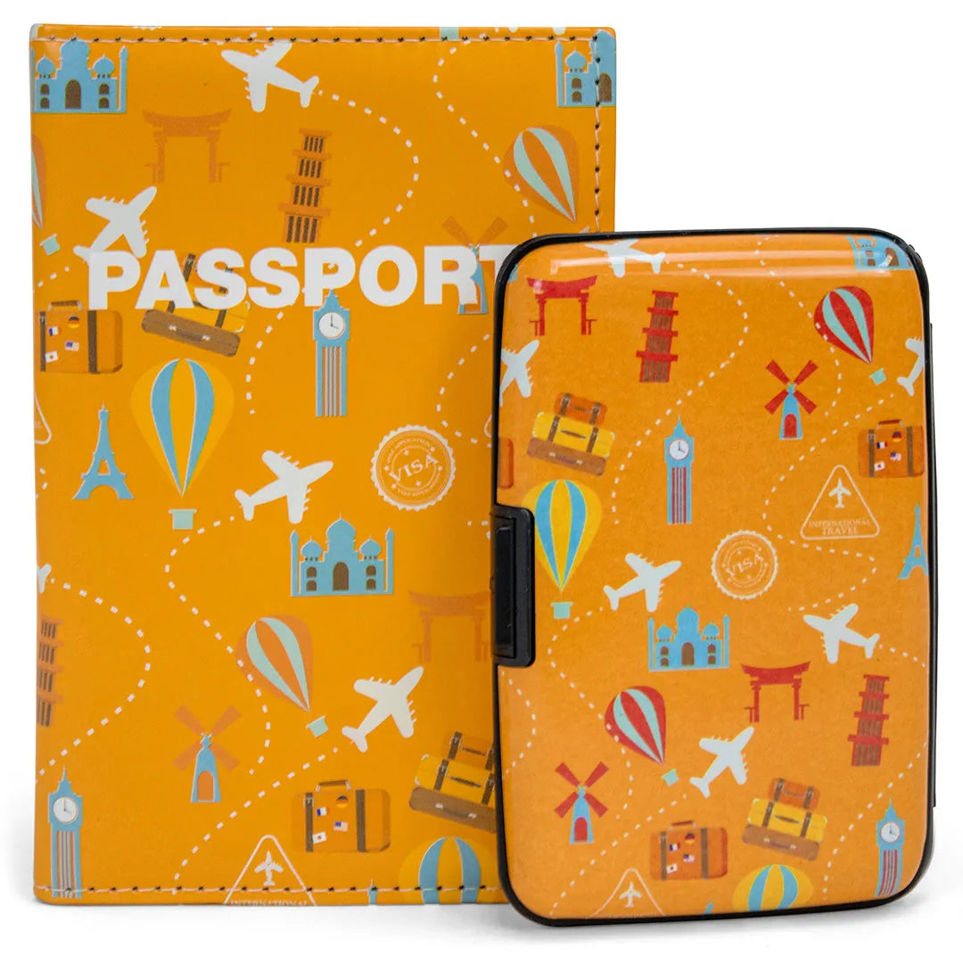 Miami Carry On RFID Wallet & Passport Cover Set