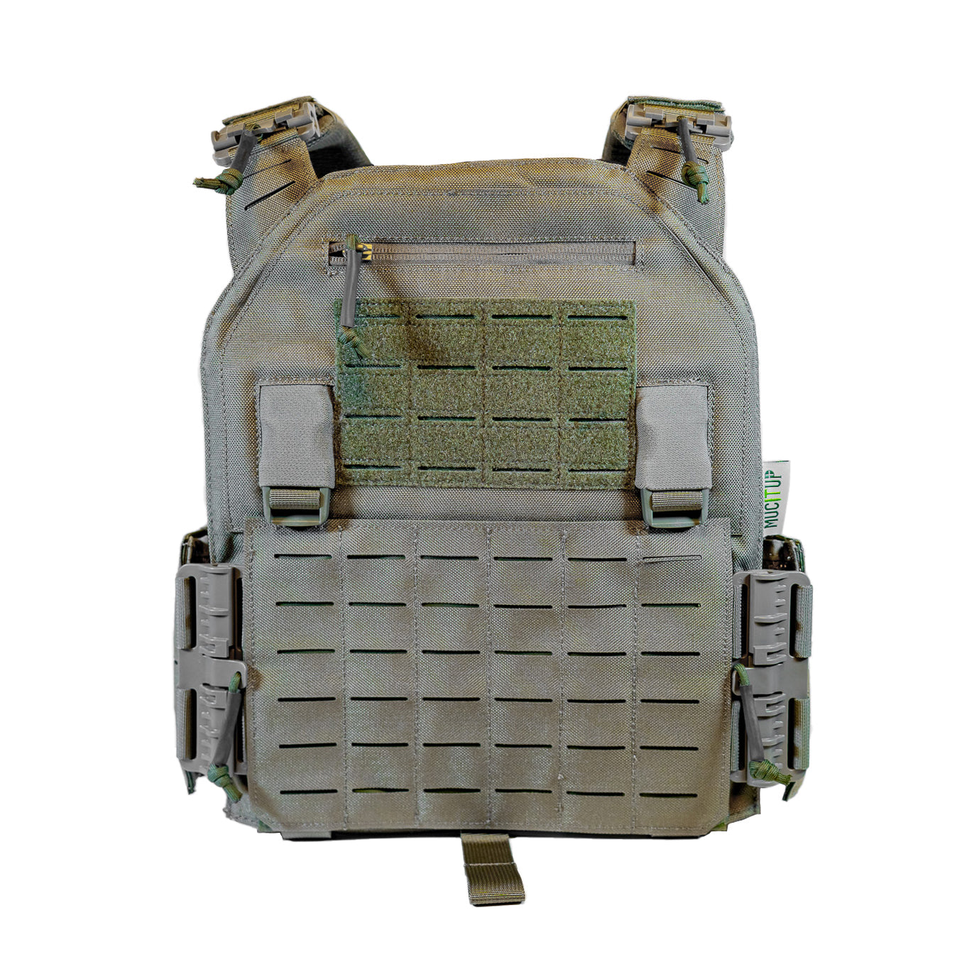 MUCITUP MUCTAC Plate Carrier 10x12 – 1050D Nylon – Quick Release – Laser Cut MOLLE – Texas