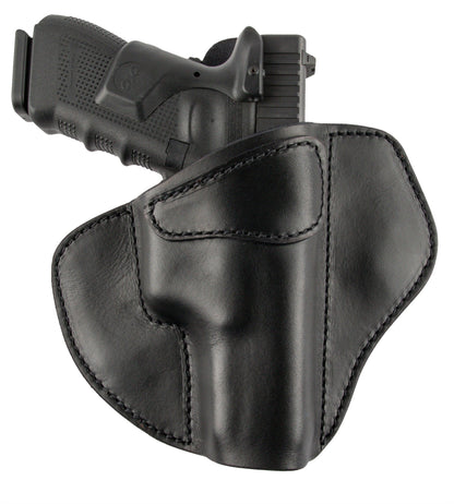 Relentless Tactical Ultimate Leather Holster 2 Slot OWB | Made in USA | Lifetime Warranty | For GLOCK 17 19 22 26 32 33 / S&W M&P Shield / Springfield XD & XDS / Plus All Similar Sized Handguns