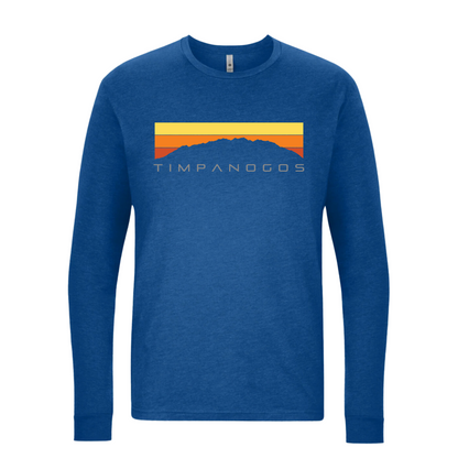 Timpanogos Hiking Co. Retro Mountain Classic (warm) Long Sleeve T-Shirt