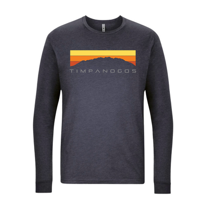 Timpanogos Hiking Co. Retro Mountain Classic (warm) Long Sleeve T-Shirt