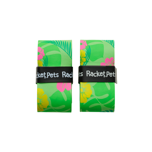 Racket Pets Overgrip Tape for Tennis Racket - Paradise - Green (pack of 2)