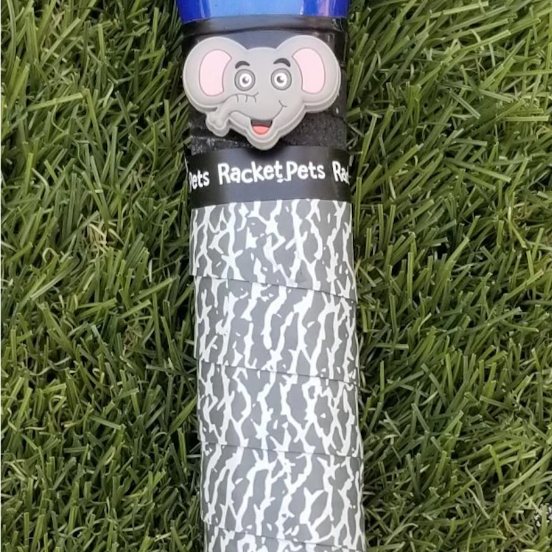 Racket Pets Overgrip Tape for Tennis Racket - Gray Elephant (pack of 2)