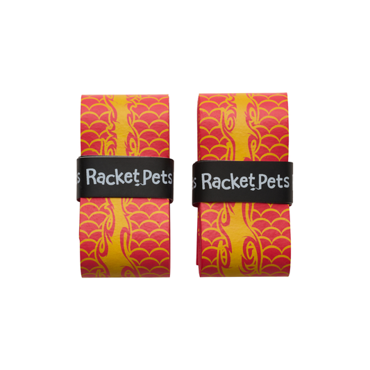 Racket Pets Overgrip Tape for Tennis Racket - Red Dragon (pack of 2)