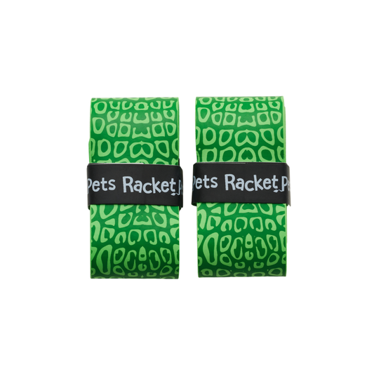 Racket Pets Overgrip Tape for Tennis Racket - Green Alligator (pack of 2)