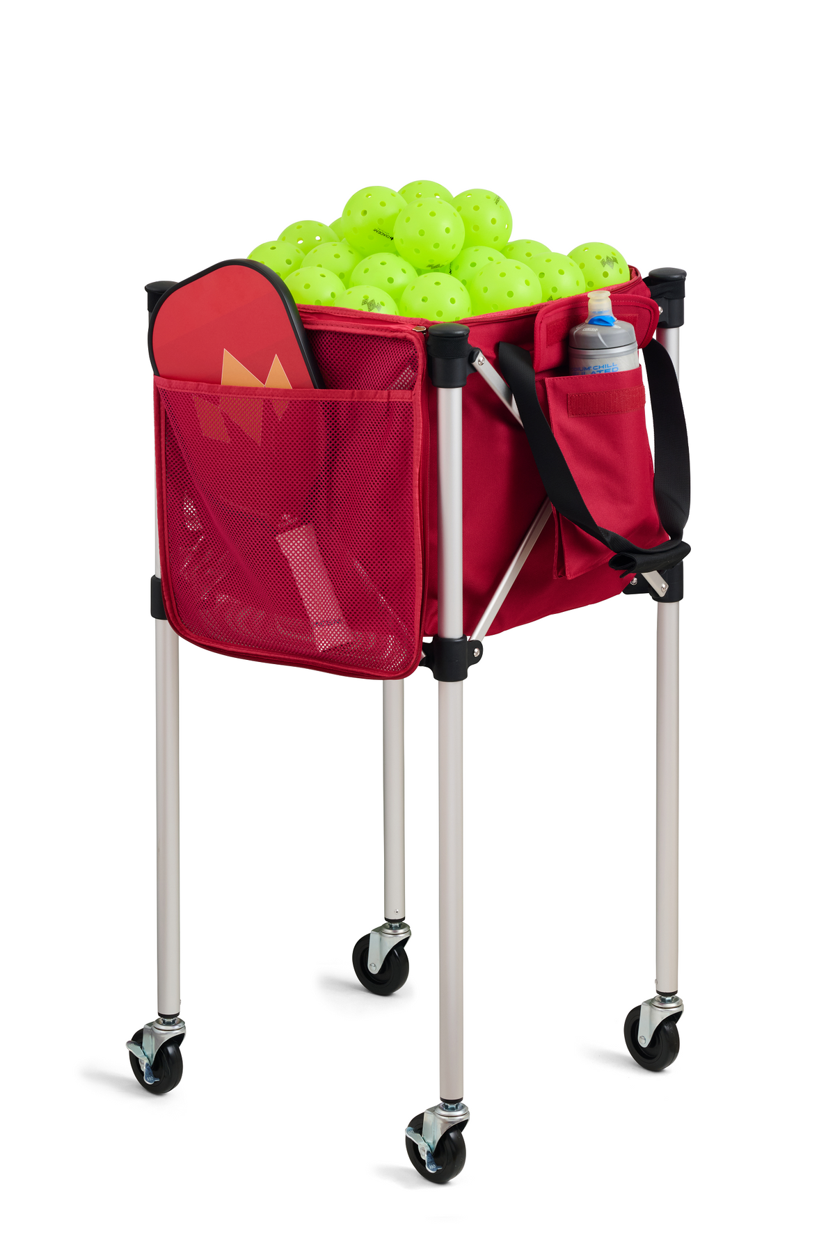 Racket Pets Ball Tote - Red Replacement Bag for Tennis and Pickleball Pro Teaching Cart
