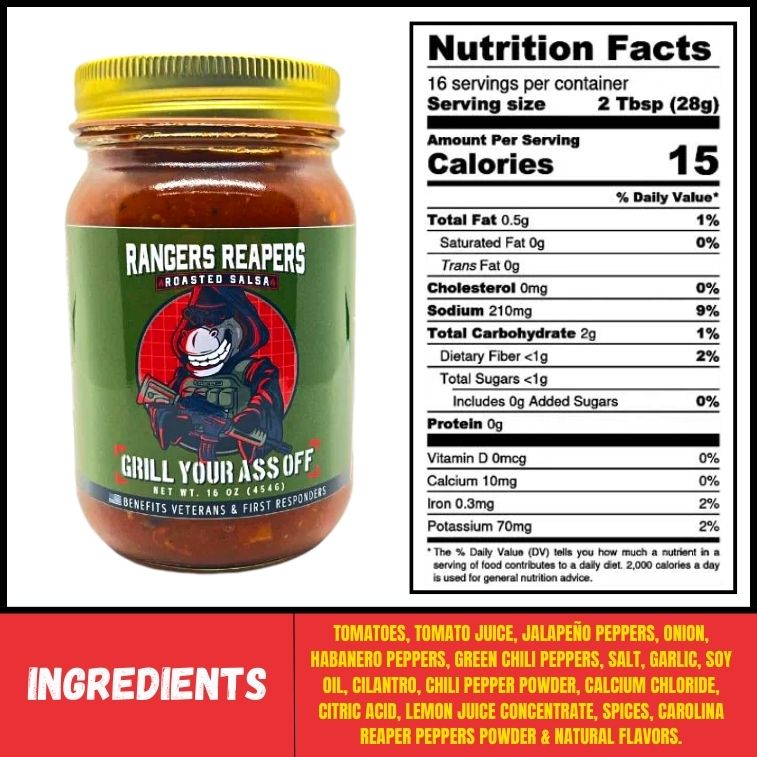 Grill Your Ass Off Rangers Reapers Roasted Salsa
