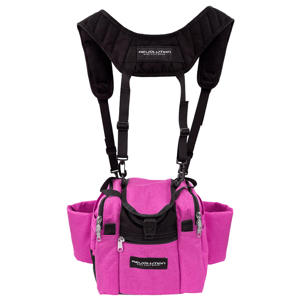 Gotta Go Gotta Throw Revolution Mini Deluxe V3 Disc Golf Bag - Brilliant Rose