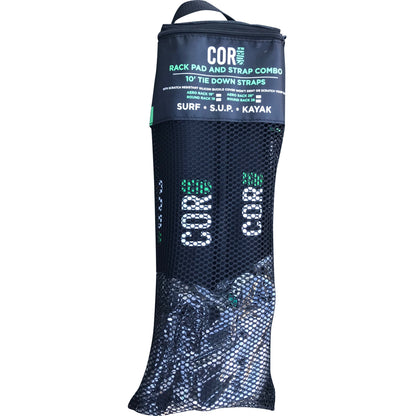 COR Surf Round Rack Pad and "No-Scratch" Tie Down Combo