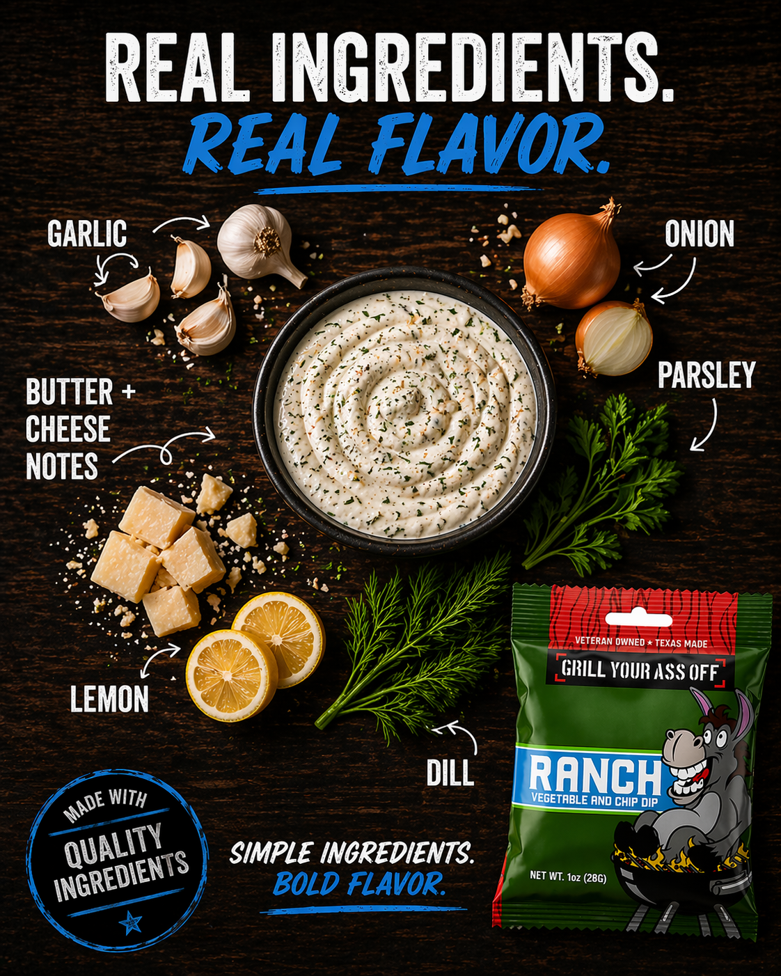 Grill Your Ass Off Ranch Dip