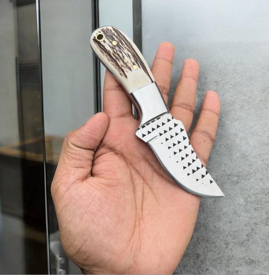 Texan Knives Ranger's Legacy Cowboy Knife – Stag Horn Handle with Leather Case