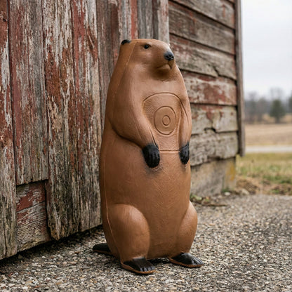 BIGshot Archery Real Wild 3D Standing Groundhog Archery Target with EZ Pull Foam