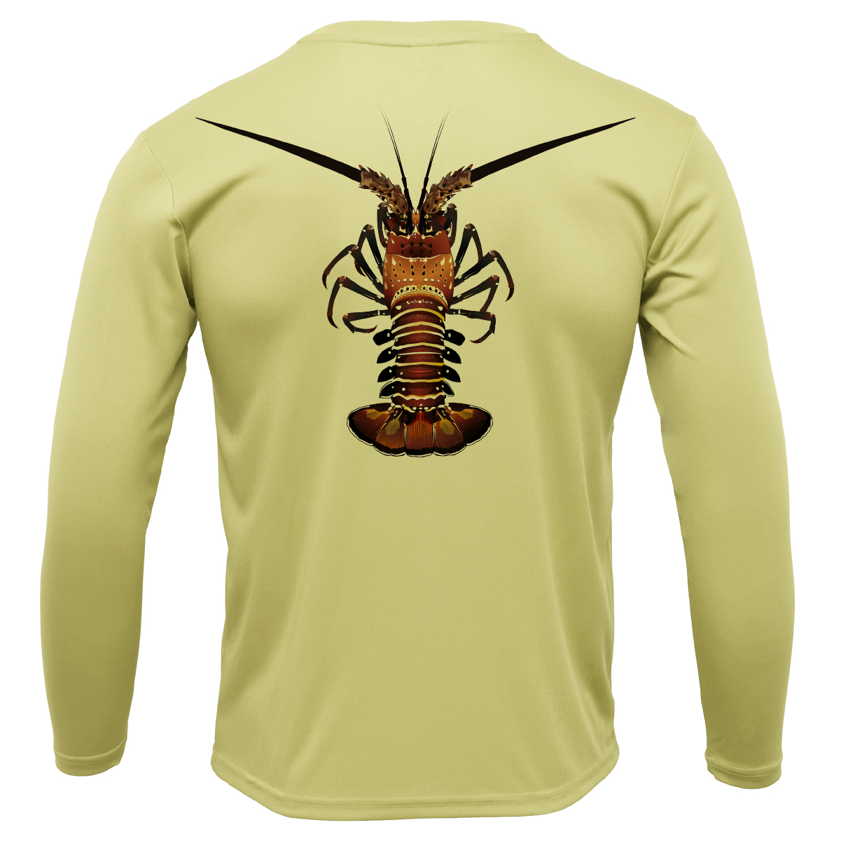 Saltwater Born Key West, FL Realistic Lobster Long Sleeve UPF 50+ Dry-Fit Shirt