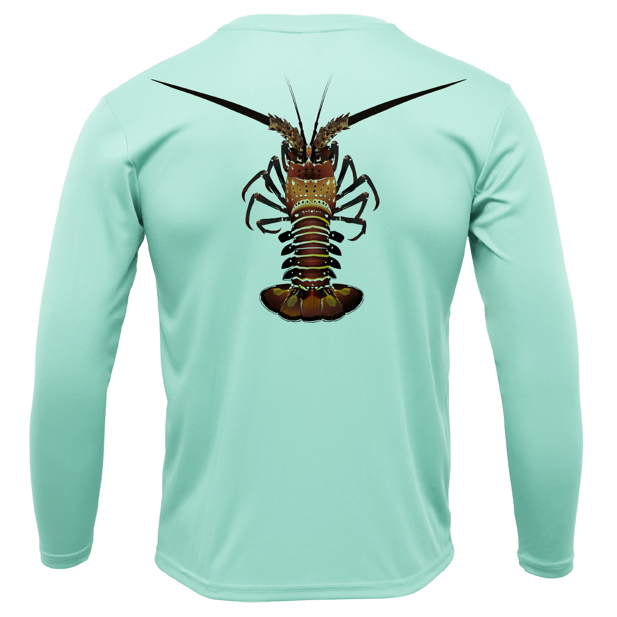 Saltwater Born Key West, FL Realistic Lobster Long Sleeve UPF 50+ Dry-Fit Shirt