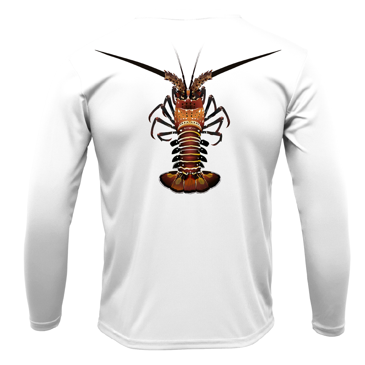 Saltwater Born Key West, FL Realistic Lobster Long Sleeve UPF 50+ Dry-Fit Shirt