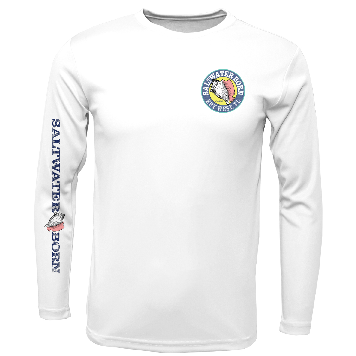 Saltwater Born Key West, FL Turtle Long Sleeve UPF 50+ Dry-Fit Shirt