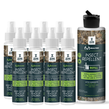 Zone Protects Zone Realtree Hunter's Pack Insect Repellent Spray, 1oz Case + Refill