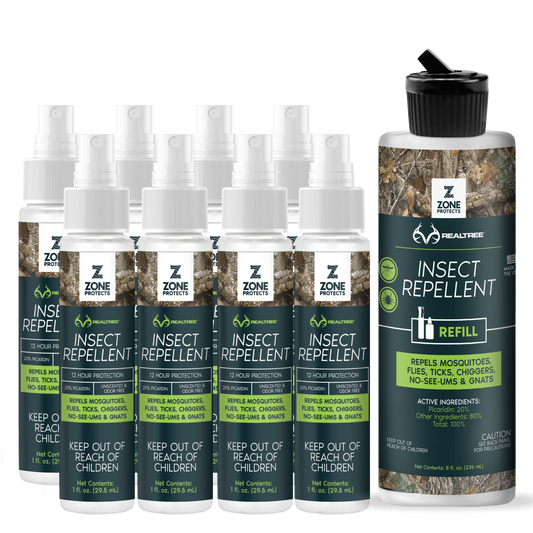 Zone Protects Zone Realtree Hunter's Pack Insect Repellent Spray, 1oz Case + Refill