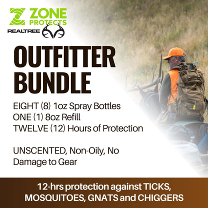 Zone Protects Zone Realtree Hunter's Pack Insect Repellent Spray, 1oz Case + Refill