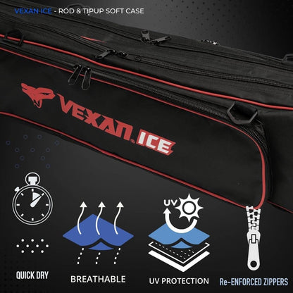 VEXAN® 36.5" Ice Fishing Combo Rod Tackle Bag