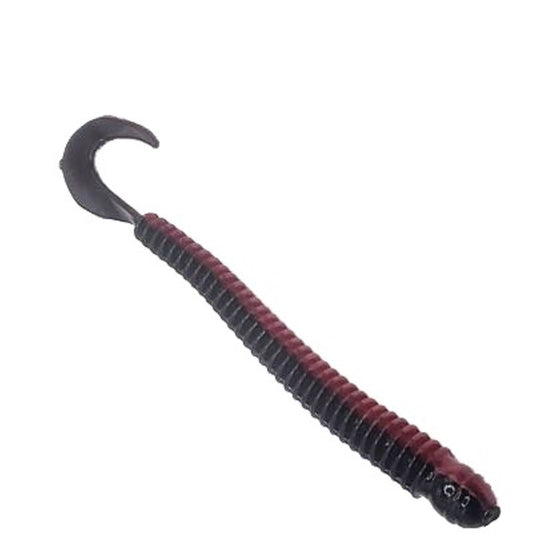 Just Lures Fishing Ring Worm 4" -  Red Shad