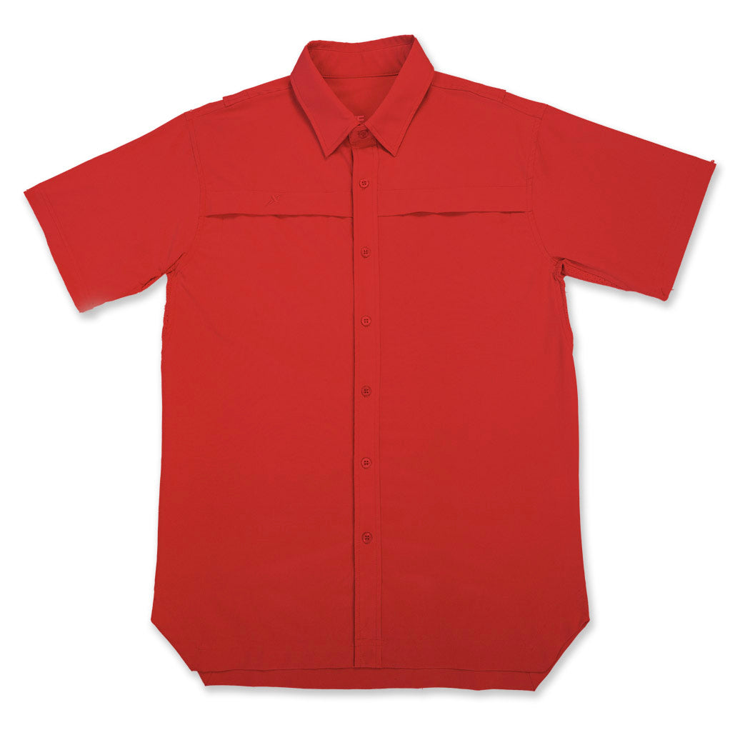 Xotic - Short Sleeve Solid Lifestyle Button Down w/ REPEL-X