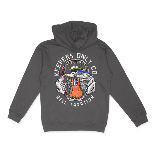 Keepers Only Co. Reel Taxation Graphite Heavyweight Hoodie