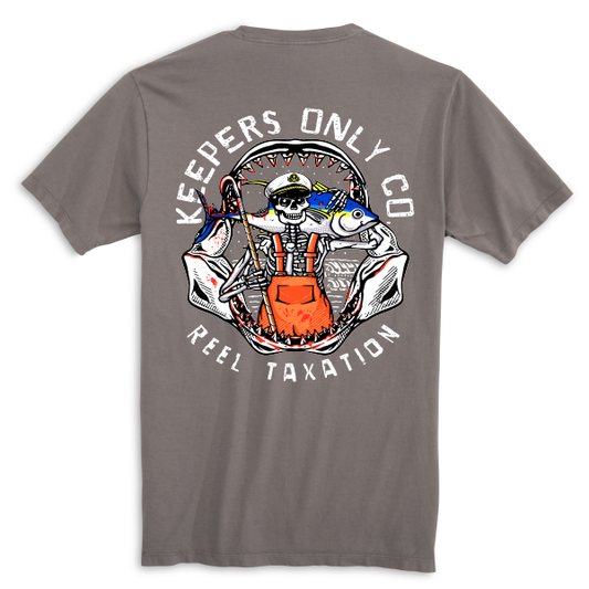 Keepers Only Co. Reel Taxation Graphite T-Shirt