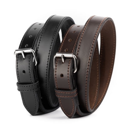 Relentless Tactical The Ultimate Steel Core Leather Gun Belt | Made in USA | 1 1/4" Steel Reinforced Heavy Duty Concealed Carry Belt | Full Grain Leather CCW Gun Belt For Men | 1.25 inch Gun Belts for Men