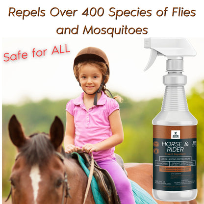 Zone Protects Horse & Rider Fly & Insect Repellent Refill, 32oz