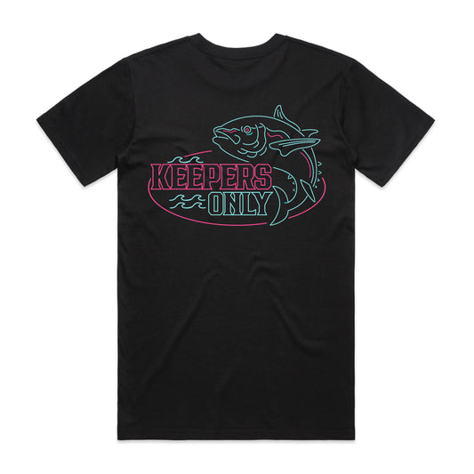 Keepers Only Co. Retro Party Crasher Black T-Shirt