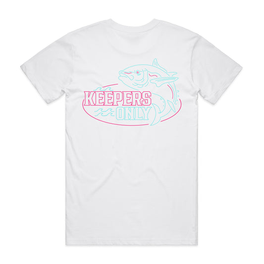 Keepers Only Co. Retro Party Crasher White T-Shirt