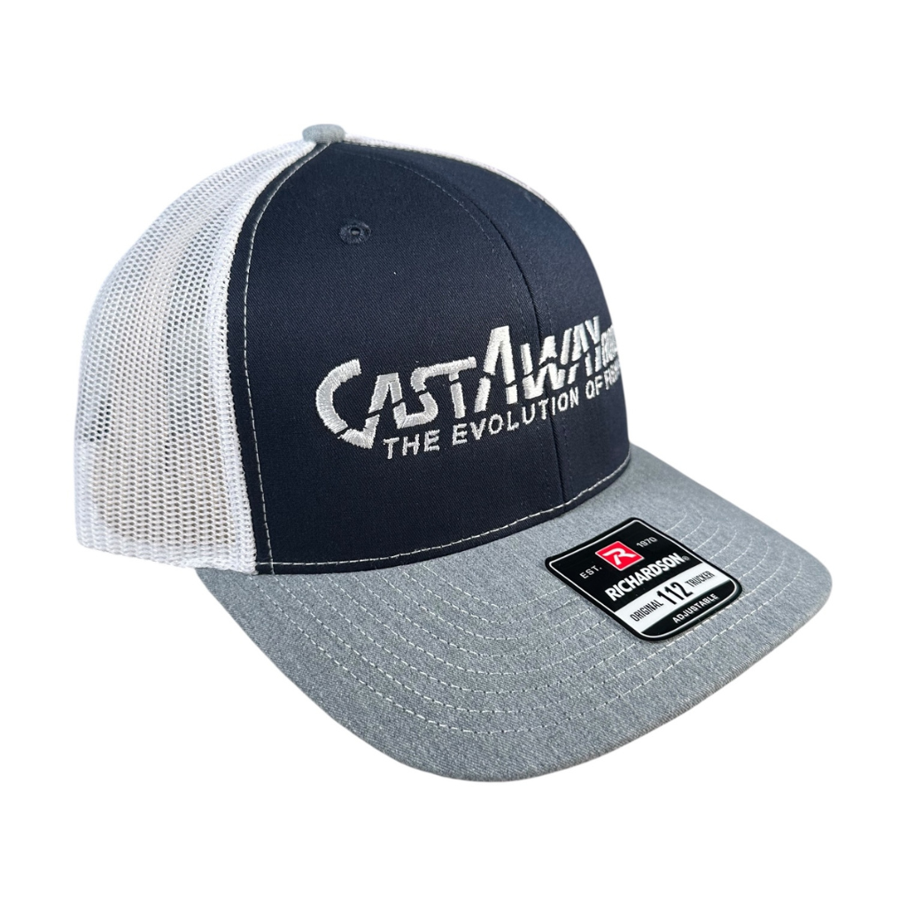 CastAway Trucker Hat -  Navy/Grey/White